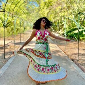 Farm Rio Toucan’s Garden Sleeveless Maxi Dress